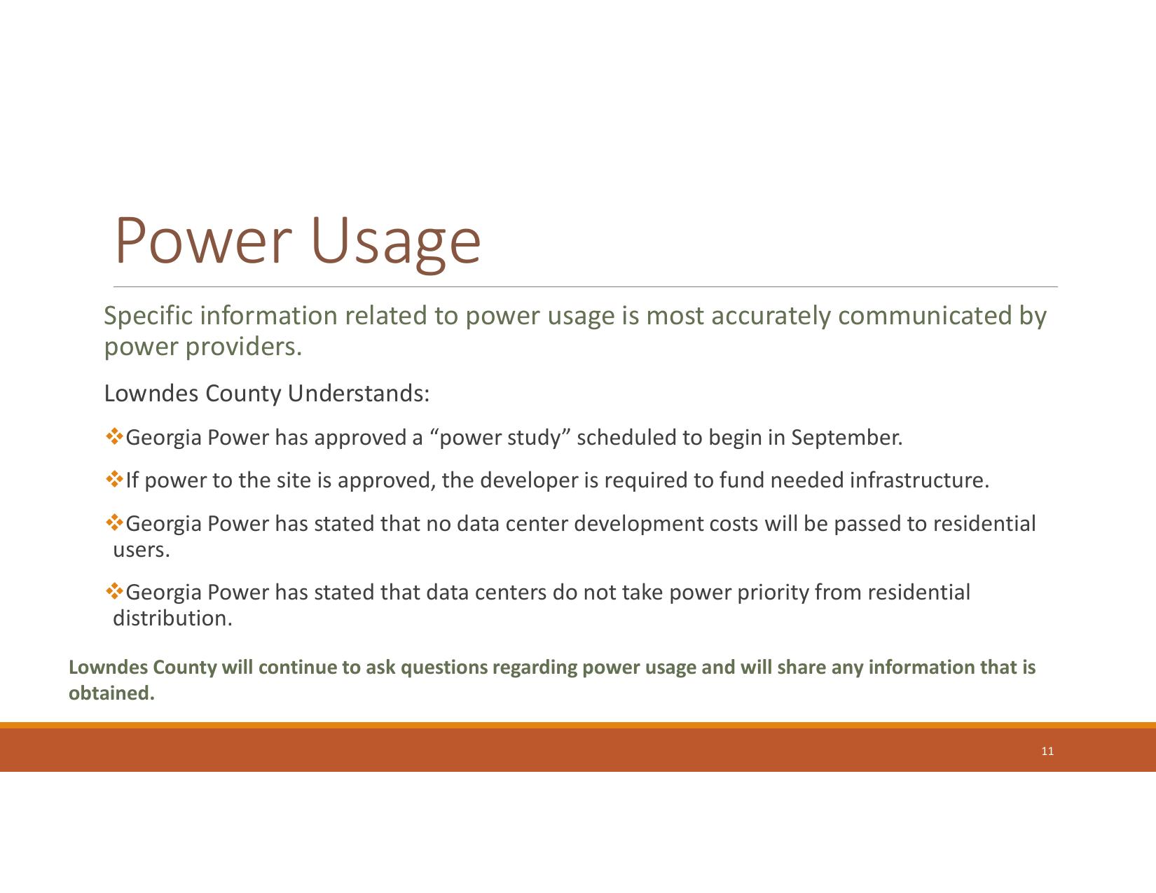Power Usage