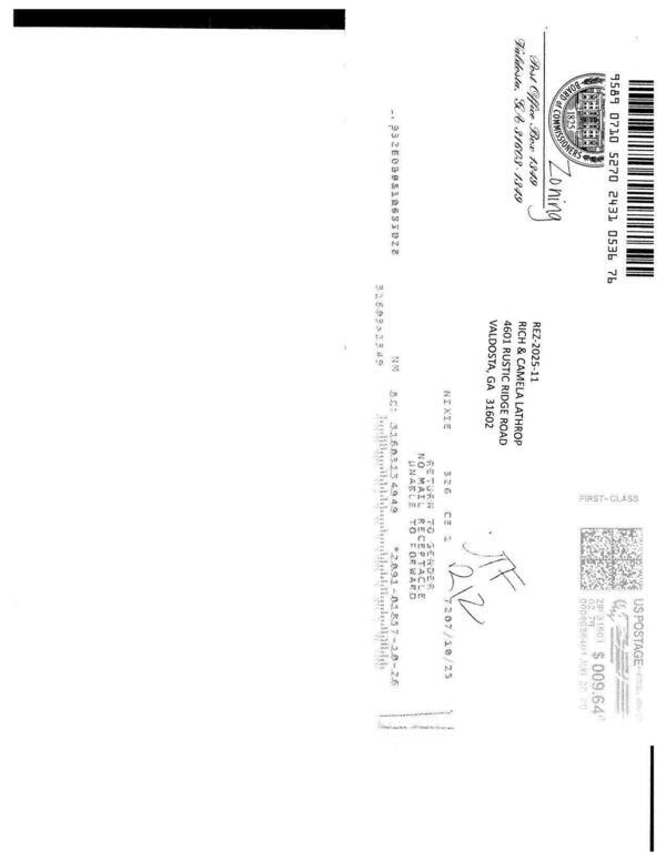 Notice Returns and Letters 0047