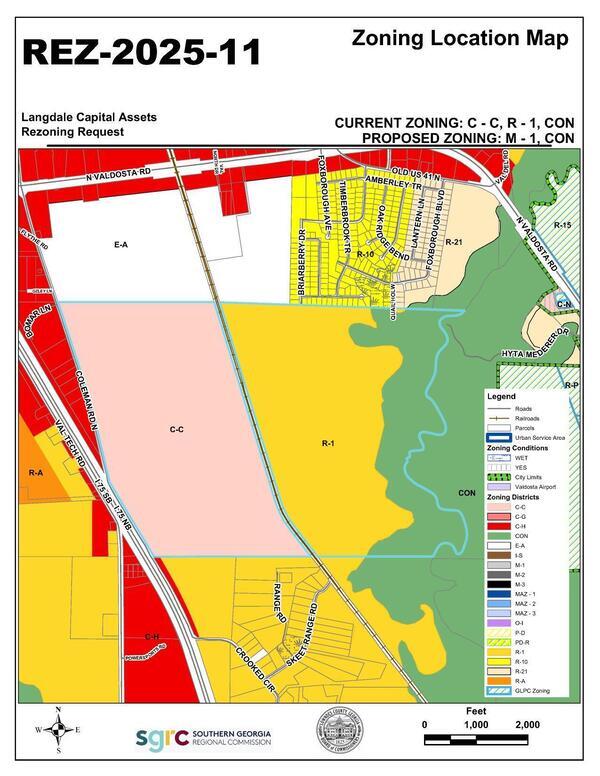 Zoning Location Map, REZ-2025-11