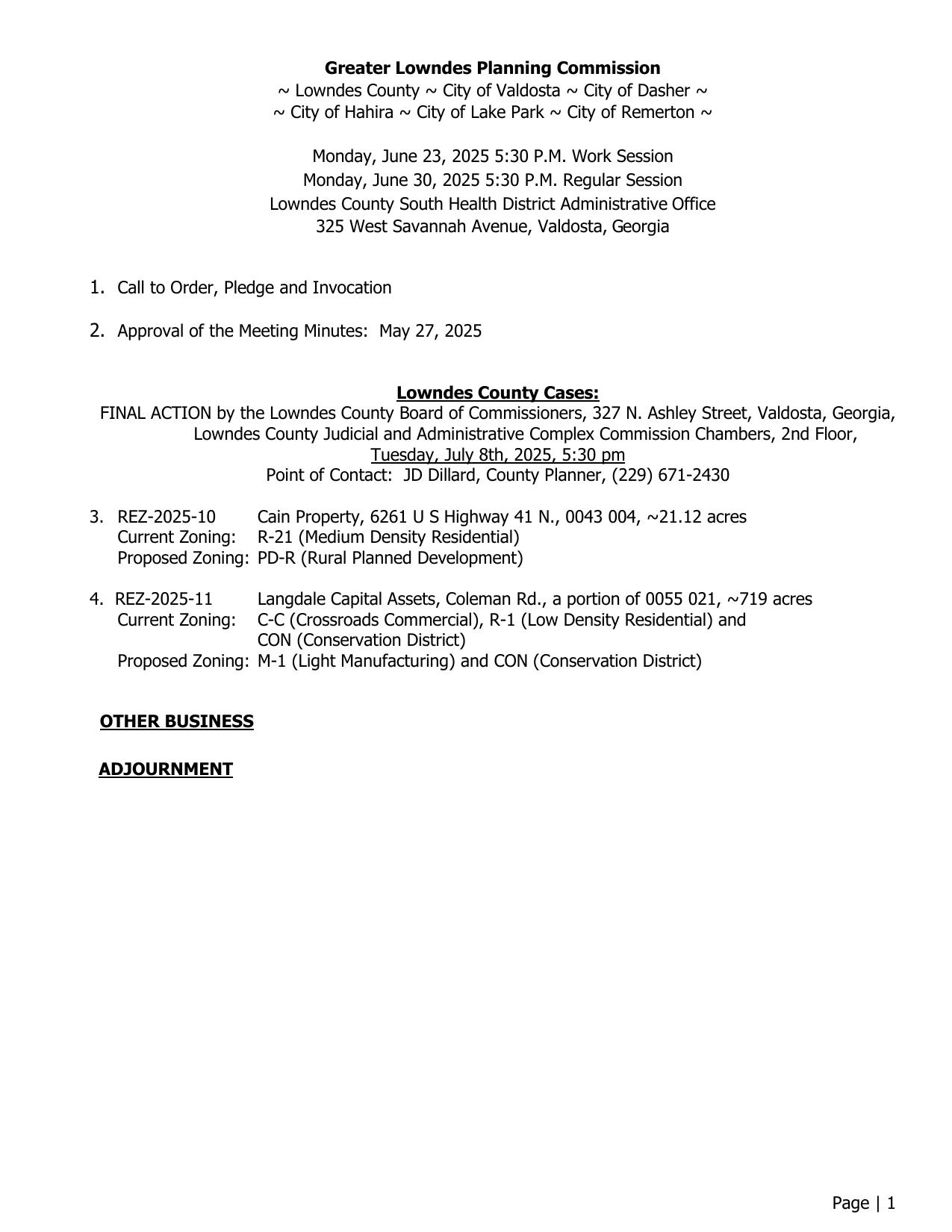 GLPC Agenda June 8, 2025