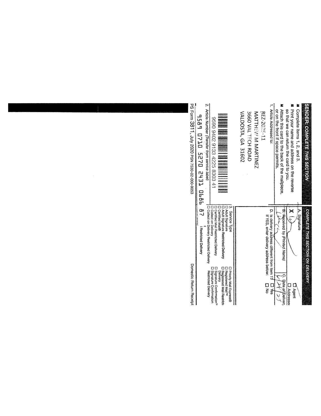 Notice Returns and Letters 0005