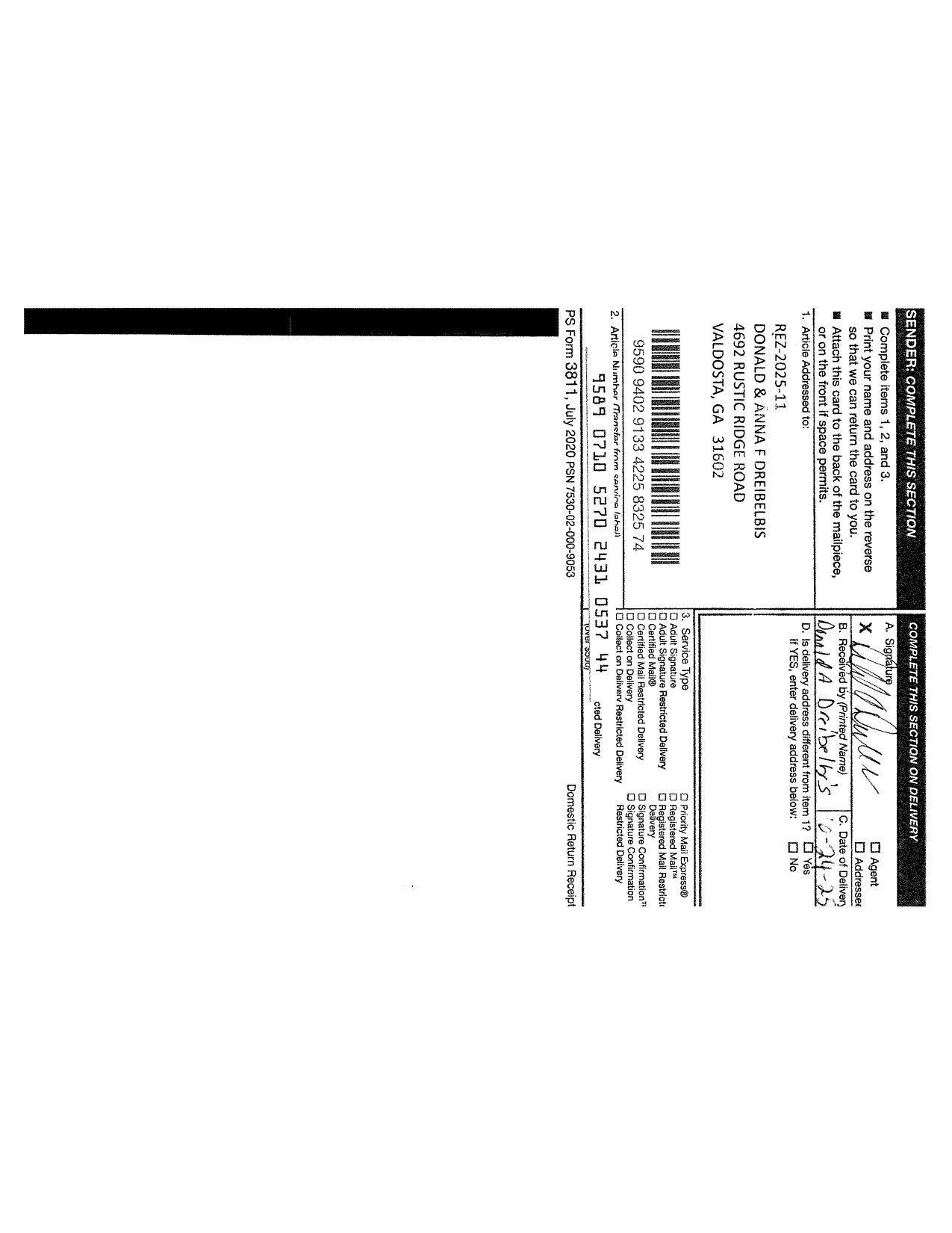 Notice Returns and Letters 0013