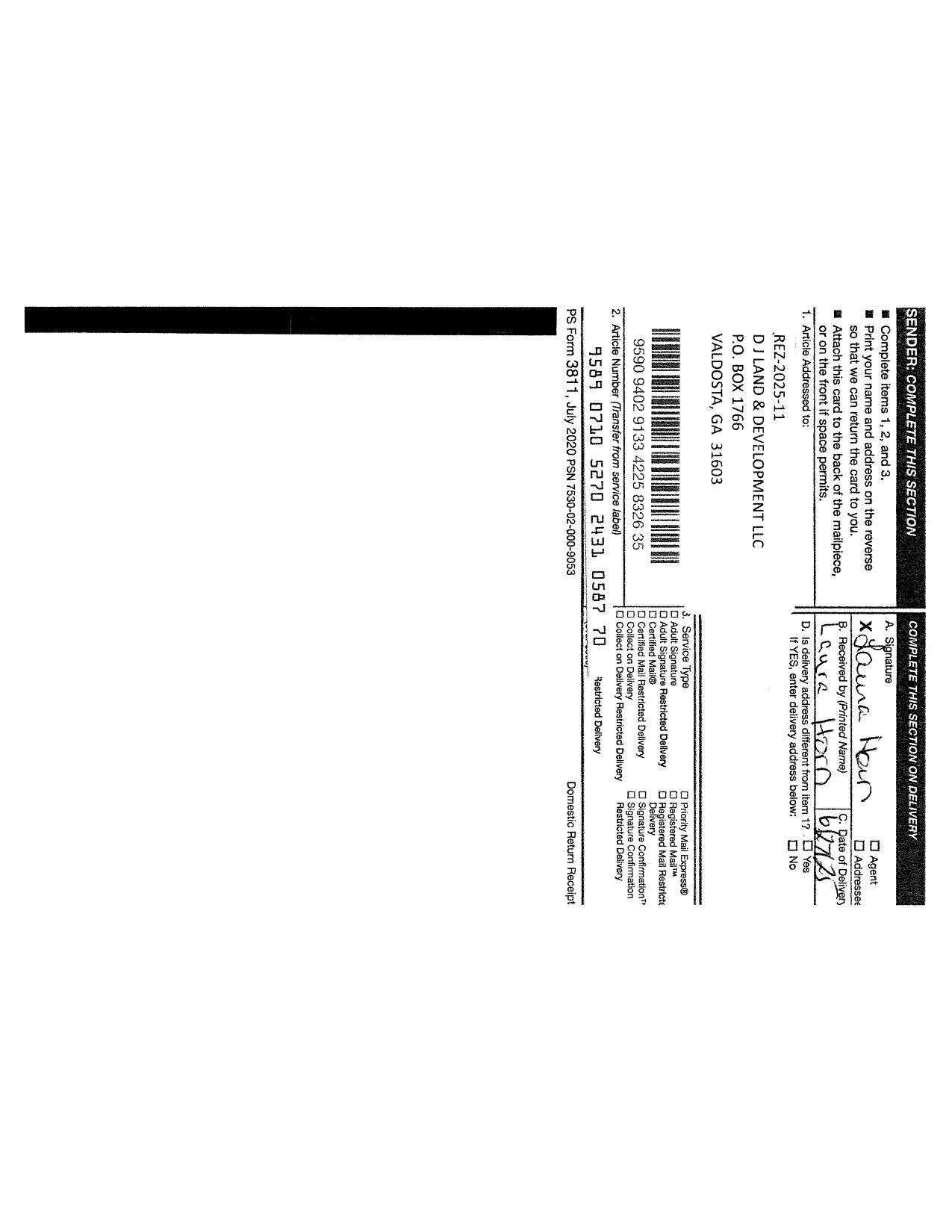 Notice Returns and Letters 0029