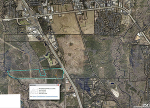 [Map: Parcel 0055 018, Richards, across I-75 2026-08-05 --Lowndes County Property Appraisers]