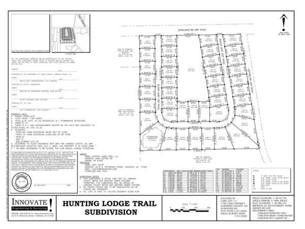 SURVEY: Hunting Lodge Trail Subdivision