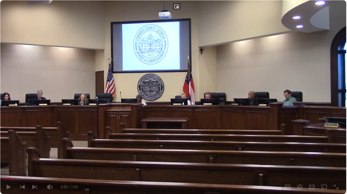 Lowndes County Commission Work Session 2026-08-10 --Gretchen Quarterman for LAKE